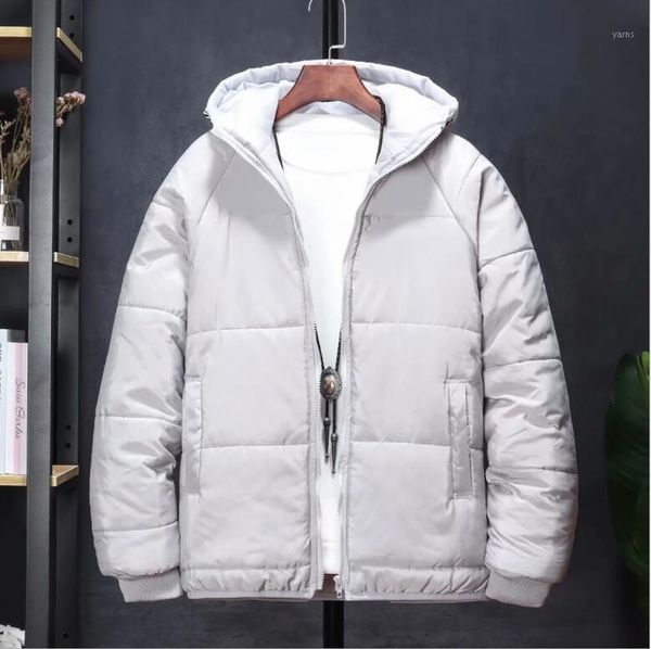 

2020 new fashion men winter jacket coat hooded warm mens winter coat casual slim fit male overcoat1, Black