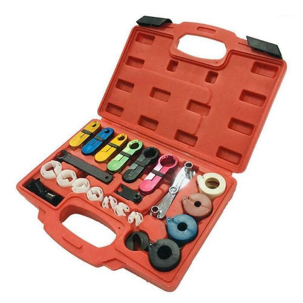

22pcs fuel air conditioning a c transmission line disconnect oil cooler tool set fuel line disconnect tool hand held repair1