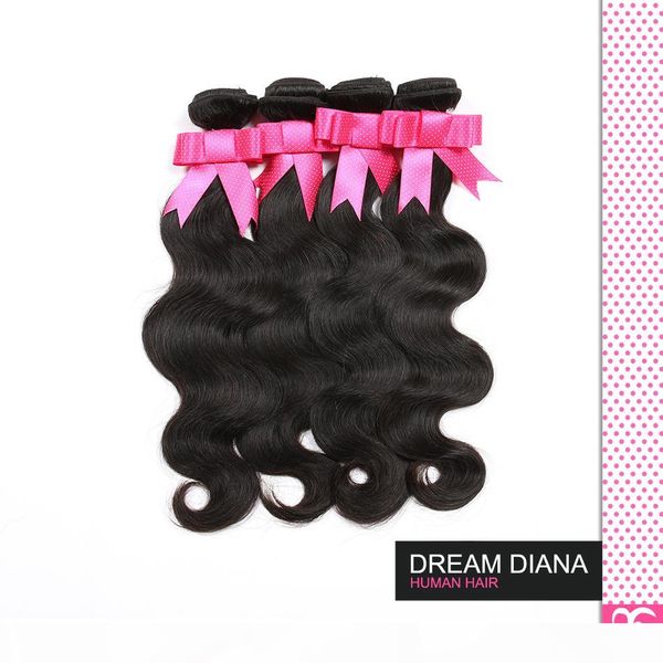 

queen virgin beauty brazilian virgin hair body wave 4bundles new star hair cheveux bresilien virgin brazilian body wave 100% human hair, Black