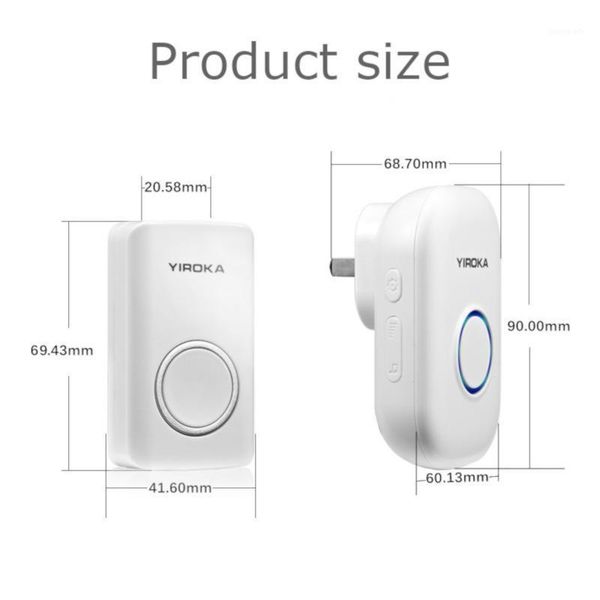 

no need battery wireless doorbell waterproof kinetic electronic door bell1
