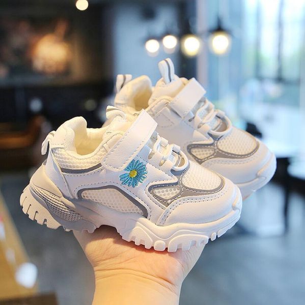 

autumn winter children casual mesh sport shoes baby boys girls soft sneakers kids hook child soft flower running shoes kids jllnun ly_bags, Black