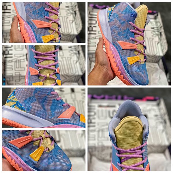 

новые мужские спортивные ботинки баскетбол обувь предварительно тепло ep sc kyrie 7 выражений розовый ирвинг 7 баскетбольное оборудование