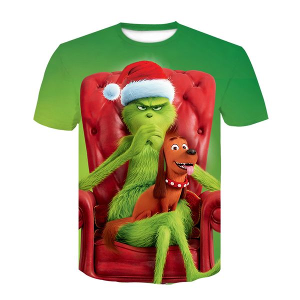 

desgin grinch animet boy girl cartoon oversized loose 3d print shirts hentai graphic humor men clothing