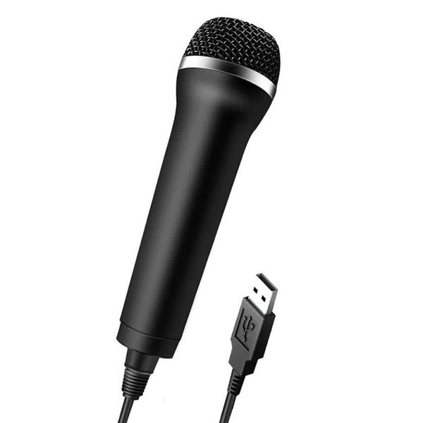 

universal usb wired microphone karaoke mic for playstation 4 ps4 switch wii xbox pc high-performance game microphone