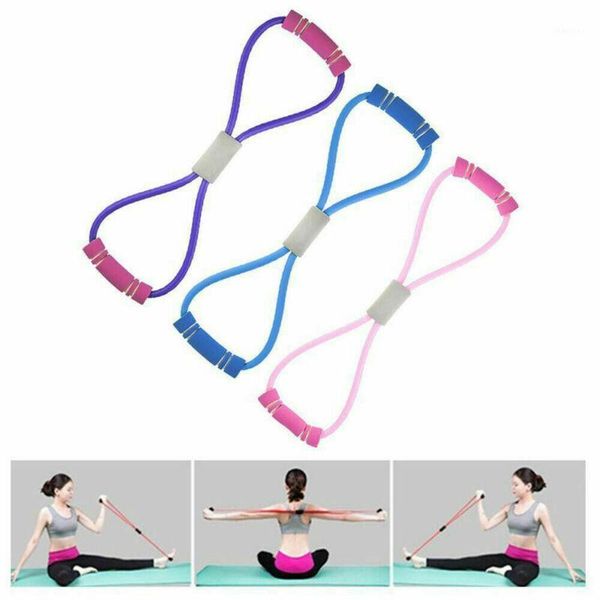 

muscle chest expander rope workout fitness exercise yoga tube 8 type1
