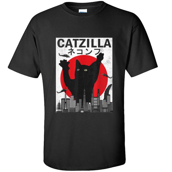 

sport europe t shirt oversized o neck vintage cat monster kaiju 100% cotton men t shirt printed short sleeve t shirt