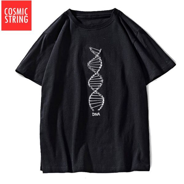 

cosmic string short sleeve dna print men t shirt casual loose men tshirt cool o-neck t-shirt male tee shirt sport hooded sweatshirt hoodie