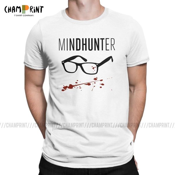 

sport bloody specs t shirt men 100% cotton crazy t-shirt o neck mindhunter thriller crime film tees short sleeve birthday present