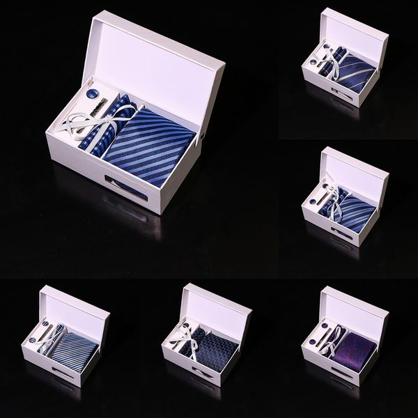 

68mc formal 6cm man skinny box for plaid silk narrow neck tie polka dot polyester checks ties mens wedding business party slim neckties, Black;blue