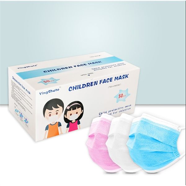 

disposable personal dhl kids protection health shipping mask 3-layer children reusable face cover earloop mouth san