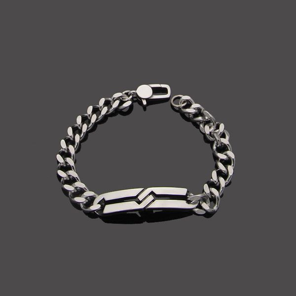 

g letter h bangle cross thick bracelet men's couple jewelry, Black