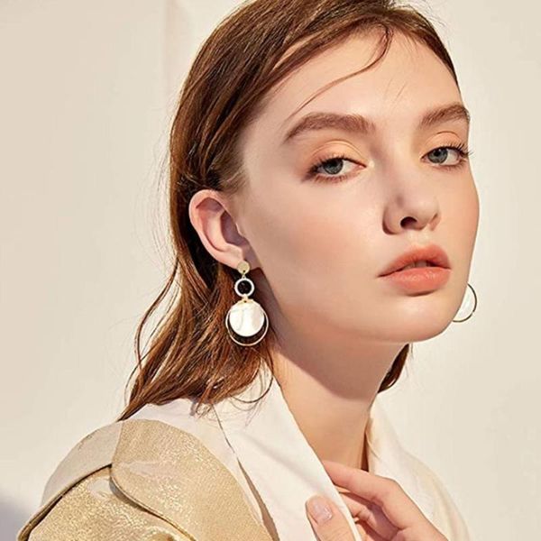 

hoop & huggie 20pcs earring hooks teardrop square round irregular shape earrings pendant beading findings jewelry making, Golden;silver