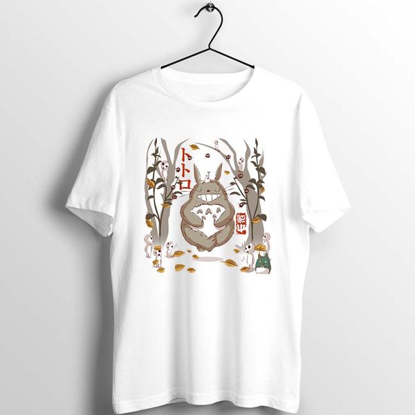 

unisex мужчины женщины тенниска тоторо в лесу смешные картины искусство печатные tee спорт толстовка с капюшоном толстовка