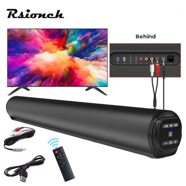 

rsionch portable wireless tv soundbar bluetooth speaker powerful 3d music sound bar home theater column 3.5mm aux rca tf for tv1