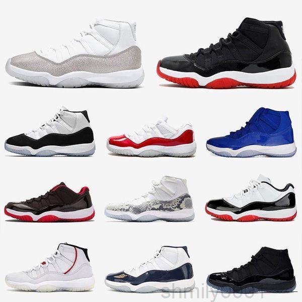 

new jubilee bred high 11 11s mens basketballs shoes midnight navy space jam gamma blue concord 45 low columbia white red designers 3-yq