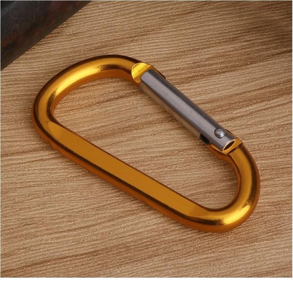 

10pcs aluminum d shape buckle carabiner keychain hook clip camping edc equipment 10pcs jllriw