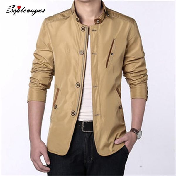 

mens casual business slim fit zipper single-breasted stand collar personality fashion jacket spring autumn winter coats & jacket1, Black;brown