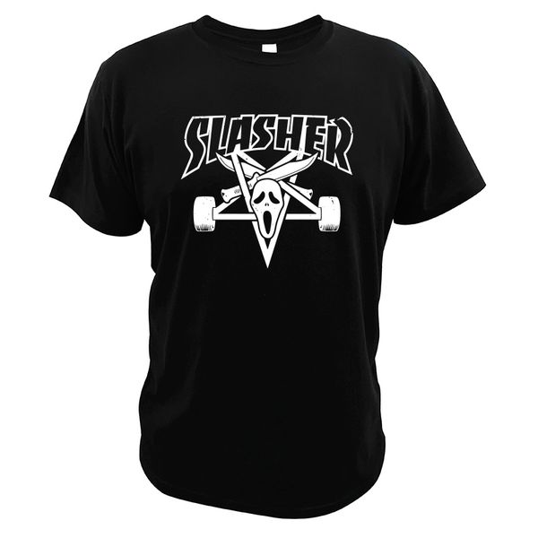 

slasher t shirt horror killer cool fashionable design eu size 100% cotton streetwear skull tshirt eu size sport hooded sweatshirt hoodie