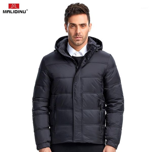 

malidinu 2017 men down jacket winter down coat parka 70%white duck thicken winter jacket brand, Black