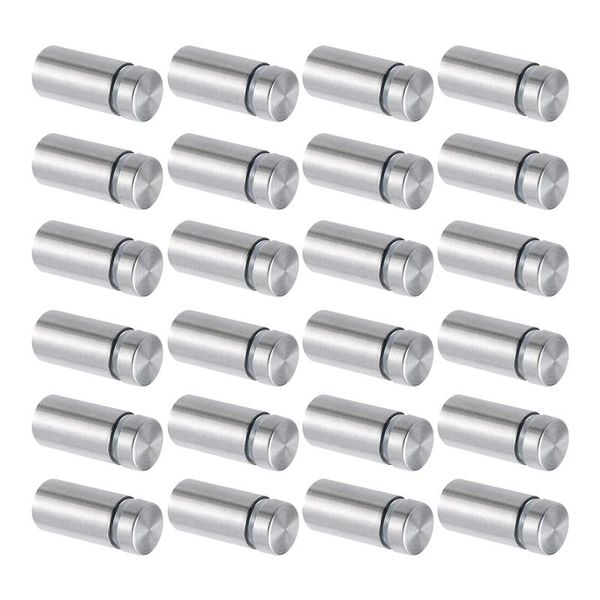 

100 packs sign standoff screws stainless steel wall standoff mounts nail for gl artwork and displays (1/2 x 1 inch)