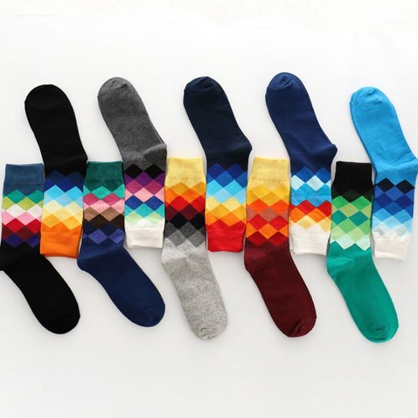 

funny geometric pattern crew socks outdoor men women long socks basketball running racing bike compression1, Black