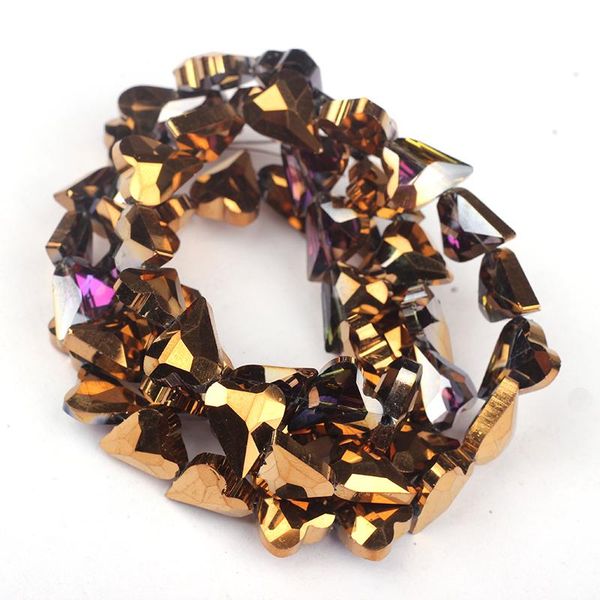 

12mm 10pcs lot crystal beads inclined hole love heart drill oblique cute crystal loose beads for diy jewelry making accessories wmtcdp, Black