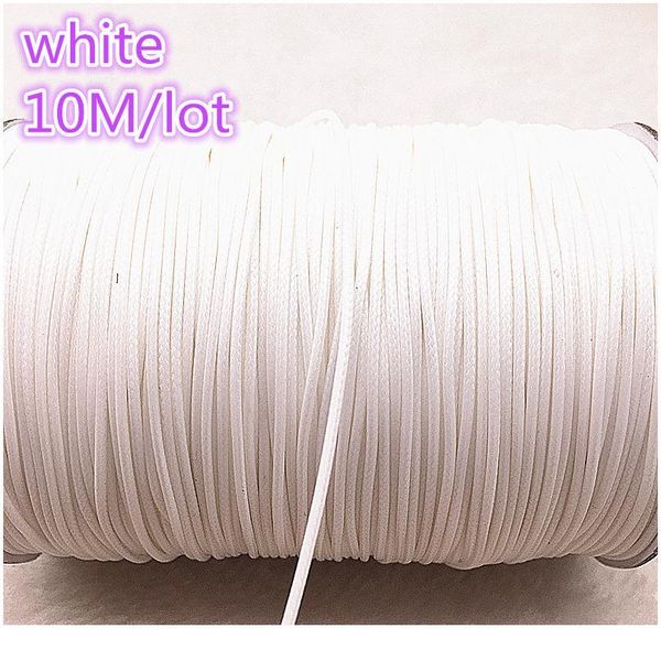 

10m dia 1.0mm waxed cotton cord waxed thread cord string strap necklace rope bead for jewelry making diy qylmeb