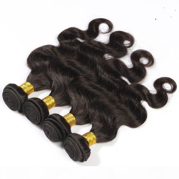 

brazilian virgin hair weave bundles 100% human hair weaving 10-30 inchs unprocessed double weft remy hair extension, Black