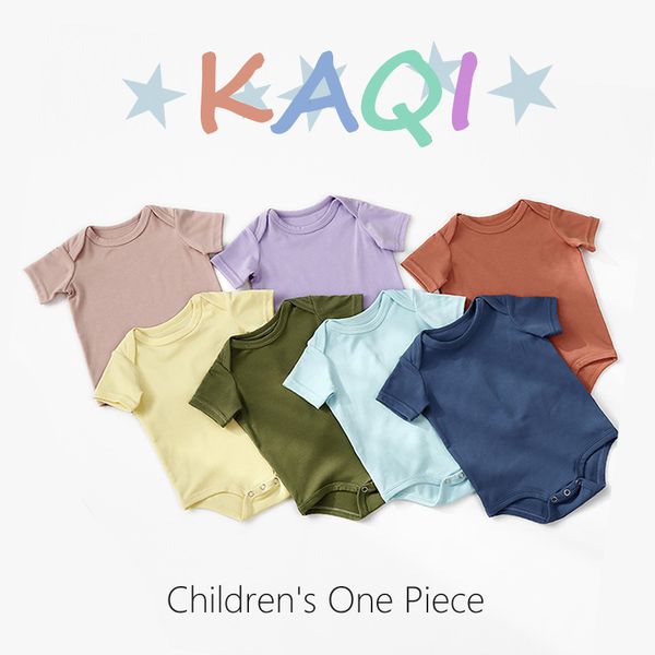 

designers clothes kids 2020 colors baby girl and boy selling ssleeve newborn super soft 100% cotton blank baby romper unisex, Blue