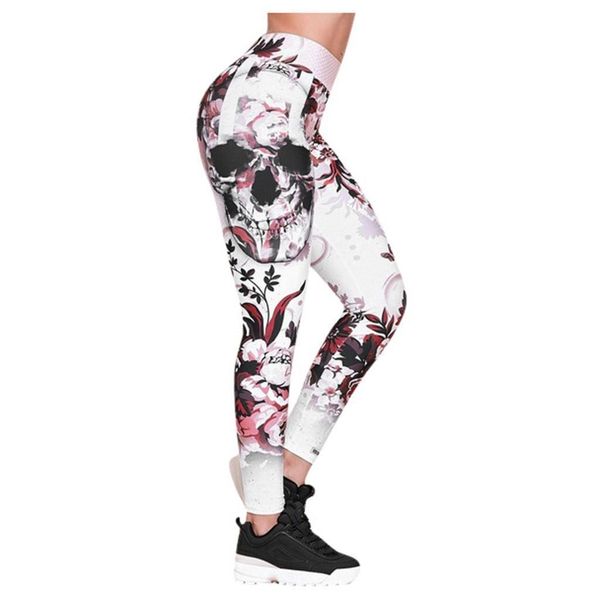 

elastic seamless leggings women fitness push up plus size printed workout skinny elasticity high waist legging jeggings, Black