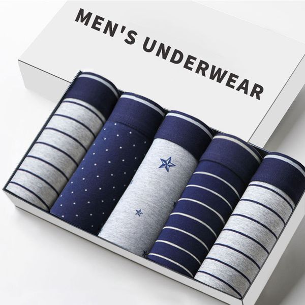 

male panties modal men's underwear boxers breathable man trunk boxer print underpants comfortable brand shorts homme men pants lj201110, Black;white