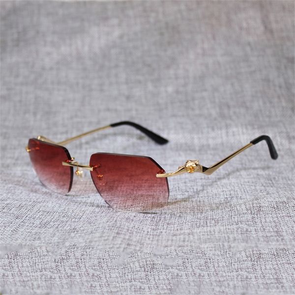 

80% off store online vintage rimless sunglasses men leopard style new lens shape women shade clear galsses frame reading gafas for outdoor, White;black