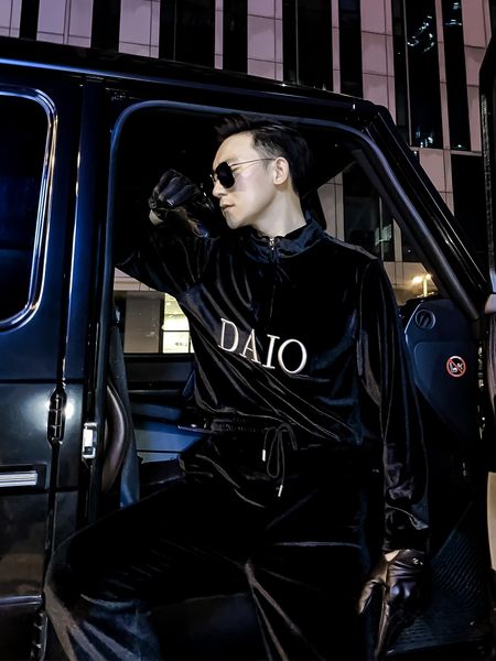 

daio ethan design sweater men's autumn korean casual solid color versatile suit