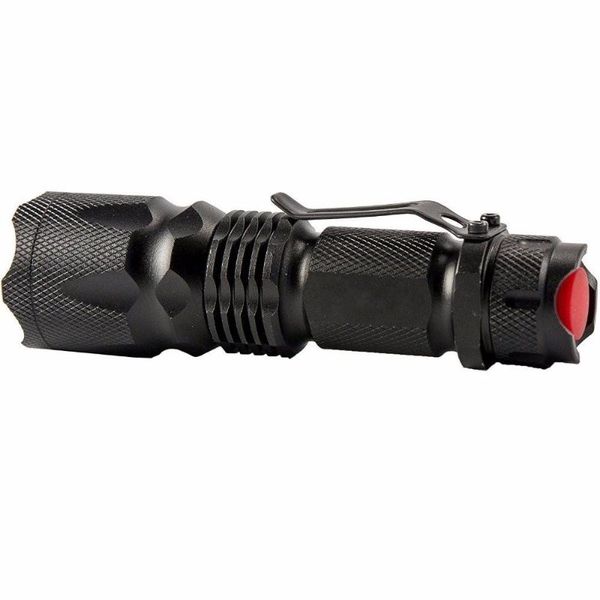 

led tactical with belt clip zoomable 3 modes water resistant small mini torch
