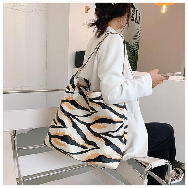 

women shoulder bag zebra pattern women's pu leather handbags luxury lady hand bags pocket composite bag big tote sac bols