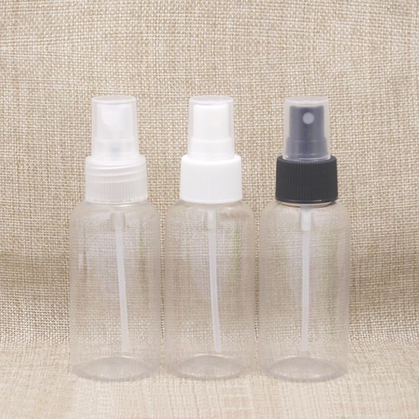 60pcs 80ml Limpar Retillable Plastic spray garrafas de perfume Esvaziar recipiente cosmético Atacado