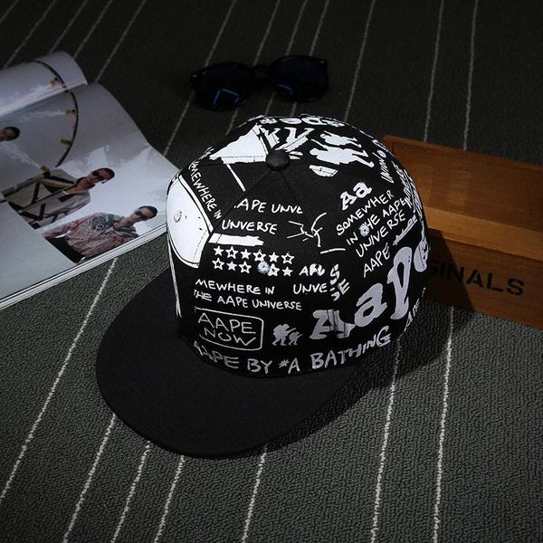 

new printing snapback baseball cap for women men bone pattern caps cotton popular street art hats wmtsnq yyysports, Black;white