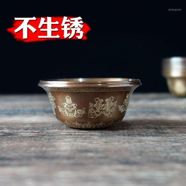 

brass tibetan decorative bowl nepal antirust process buddha auspicious pattern blessing tibet plate home meditation1