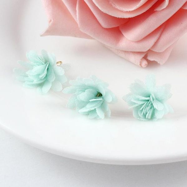 

20pc mini chiffon flower key tassels for boho jewelry diy craft making supplies bracelet necklace earring finding accessories h qylbwy