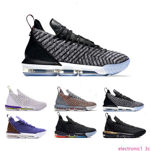 

brand shoes luxury basketball xvi mens 16s james designer equality home oreo white court purple multicolor training shoes size 7-12