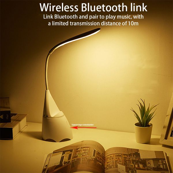 Lampade da tavolo Led multifunzionale Bluetooth lampada da scrivania per la protezione degli occhi USB ricarica dormitorio per studenti lettura e scrittura comodino camera da letto