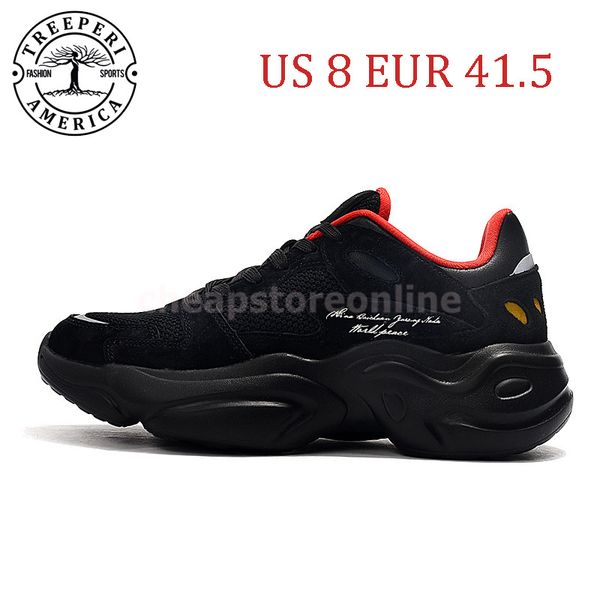

2021 us 8 eur 41.5 treeperi fashion chunky 4.0 runner reflective sneakers men women running shoes black red for women