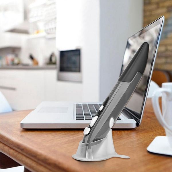 

mini wireless optical pen mouse 2.4g 1600 dpi 4 buttons pencil usb ergonomic mice for computer lapnotebook deskgrey