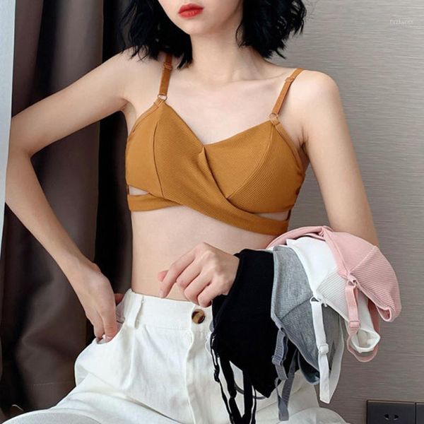 

new girls underwear women without steel ring small chest gathered students bra thin section french triangle cup lingerie1, Red;black