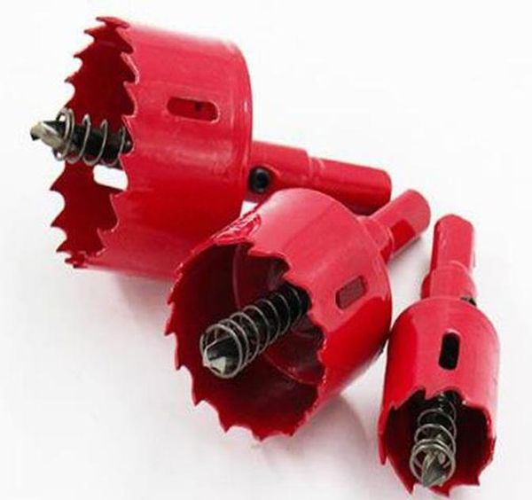 

red hole saw drill bit cutter metal twist drill bits m42 hss steel drilling kit opener carpentry tools hole wmthea dh_garden