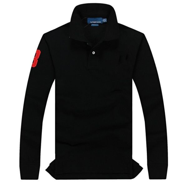 

mens hoodies polo embroidered sweatshirt pullover long sleeve hoodie hoodies casual streetwear jumpers shirts, Black
