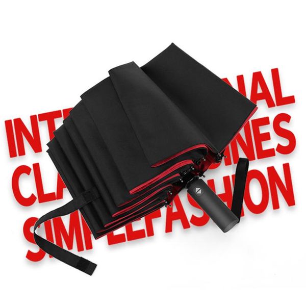 

увеличенная бизнес зонтики дождь женщины человек полный matic зонтик 12 ребра мужчины три складной зонтик муж большой paraguas plegable bbyn