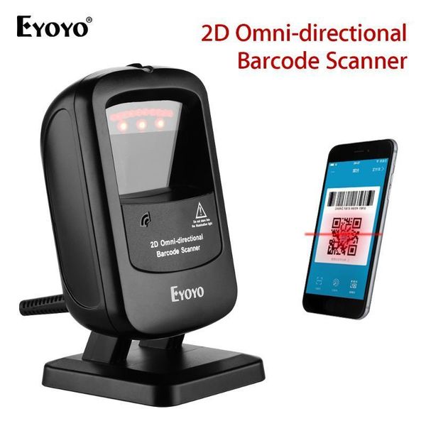 

eyoyo ey-2200 2d 1d wired barcode qr code scanner infrared auto-sensing scanning decoding capability handdeskscanner1