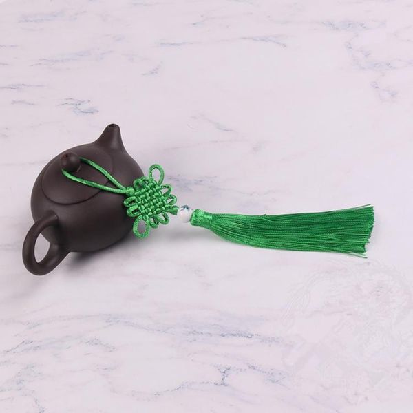 

10pcs multicolor chinese knots porcelain beads tassels diy jewelry curtain garments decorative accessories pendant craft tassels h jllylz