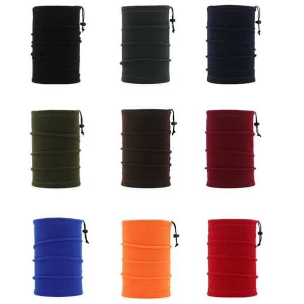 

outdoor men women winter bandana hiking face cover snowboard ski neck warmer cycling bicycle tube scarf sports thermal half mask, Black